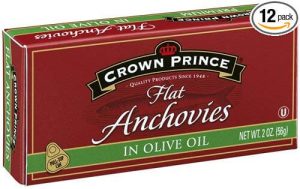 Crown Prince Flat Anchovies in Olive Oil