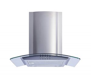 Winflo New 30 Convertible Stainless Steel Tempered Glass Wall Mount Range Hood