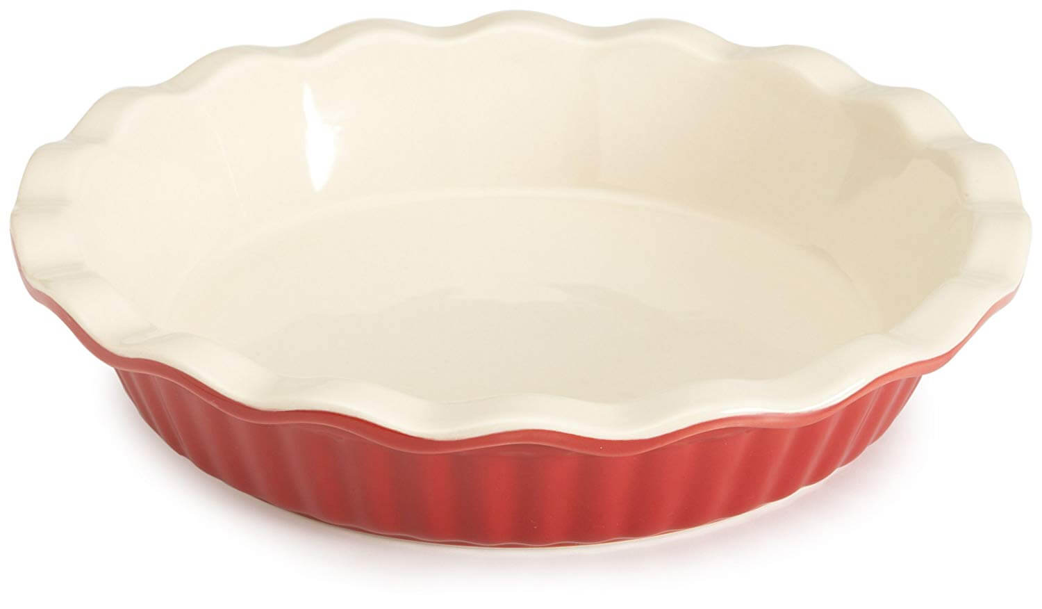 Good Cook Red Ceramic Pie Plate