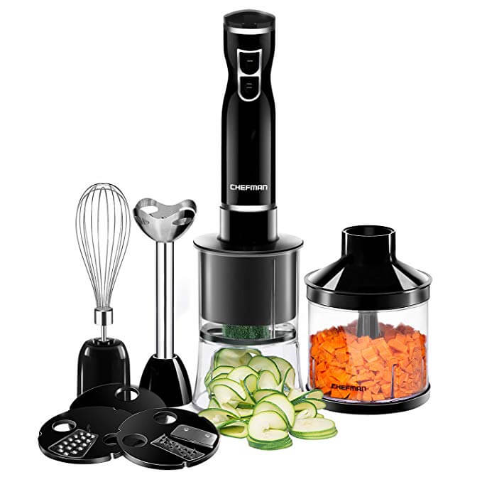 Chefman Immersion Blender & Electric Spiralizer Vegetable Slicer