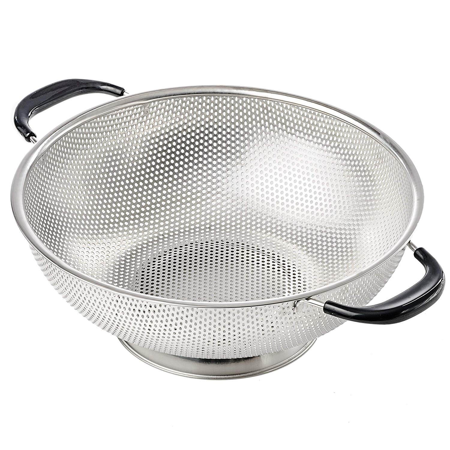 KUKPO Easy Grip - 5-Quart Stainless Steel Colander